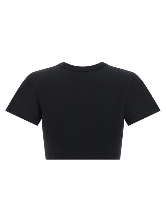 The Attico Black Cotton T-Shirt