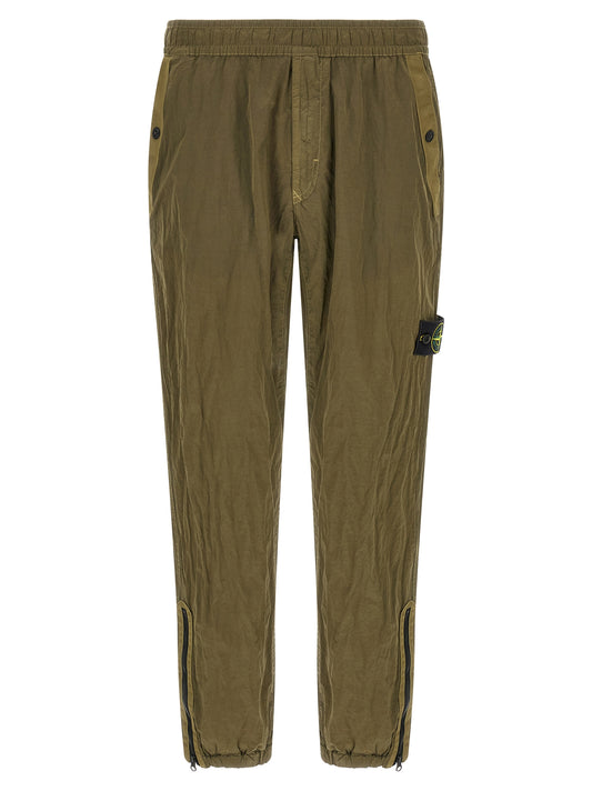 Stone Island Bicolor Polyamide Athletic Pants