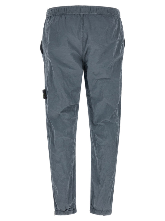 Stone Island Gray Polyamide Joggers (Workout Pants)