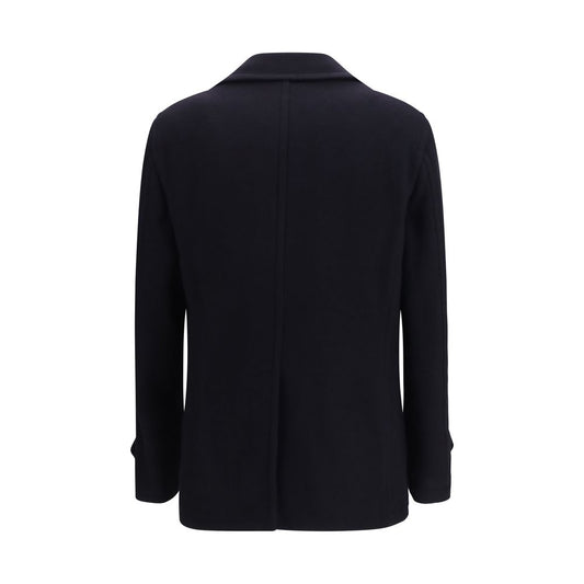 Tagliatore Blue Wool Oves Aries Coat