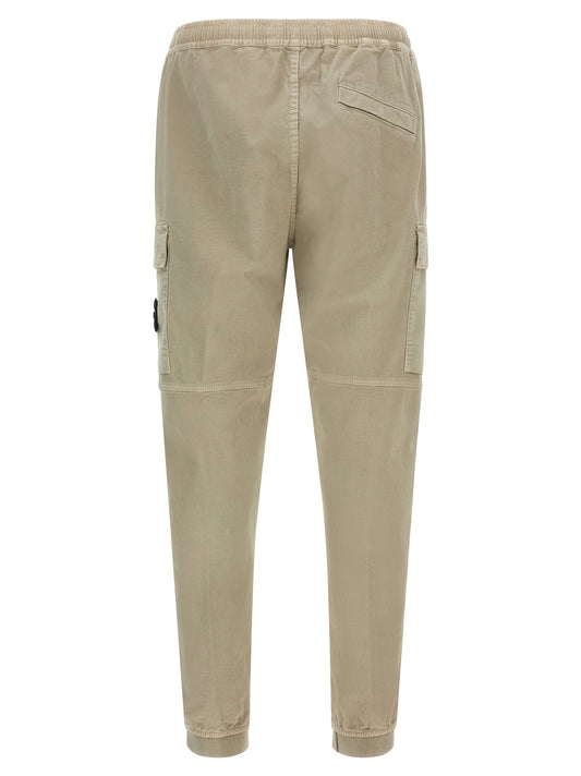 Stone Island Beige Cotton Cargo Pants