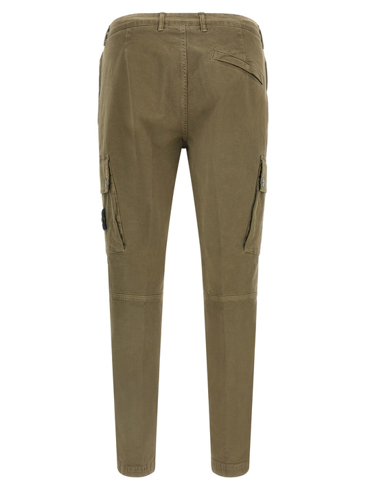 Stone Island Bicolor Cotton Cargo Pants