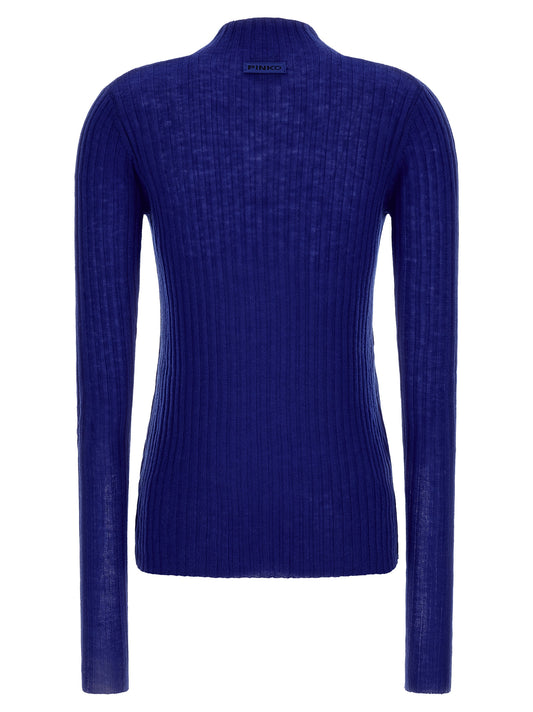 PINKO Blue Wool Cardigan