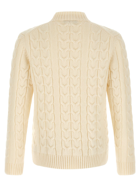 ZANONE White Virgin Wool Cardigan