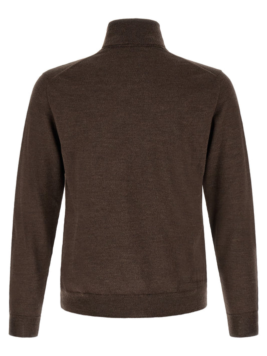 ZANONE Brown Virgin Wool Cardigan