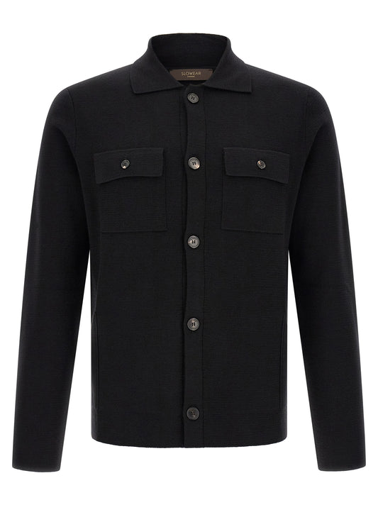 ZANONE Black Virgin Wool Cardigan