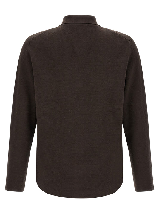 ZANONE Brown Virgin Wool Cardigan