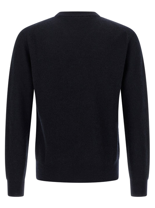 Brioni Blue Cashmere Cardigan