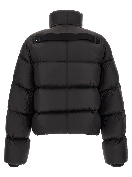 Rick Owens Black Nylon Full-Length Jacket