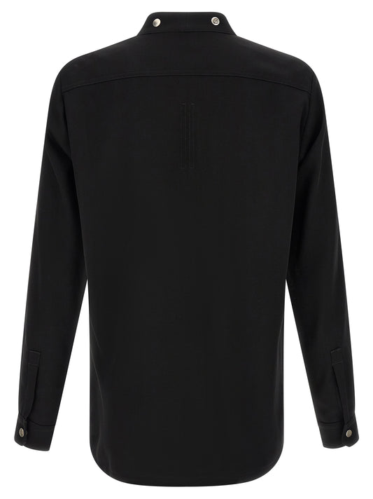 Rick Owens Black Cotton Blouse