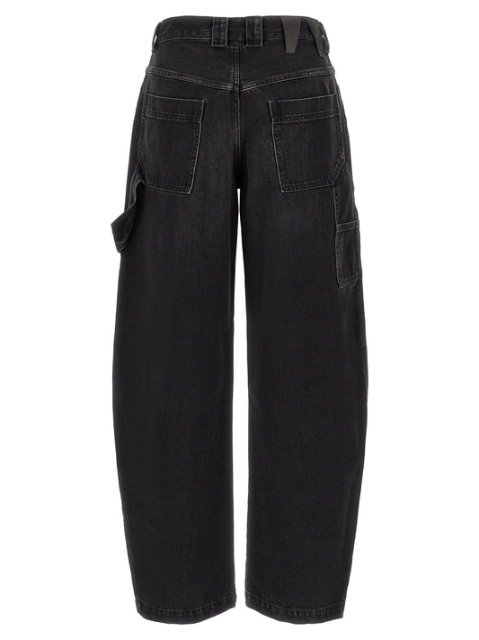 Darkpark Black Cotton Relaxed Fit Jeans