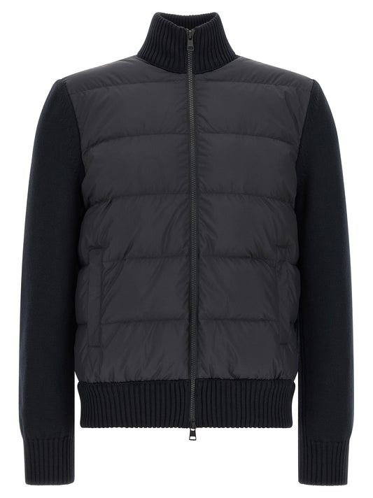 Moncler Blue Polyester Cardigan