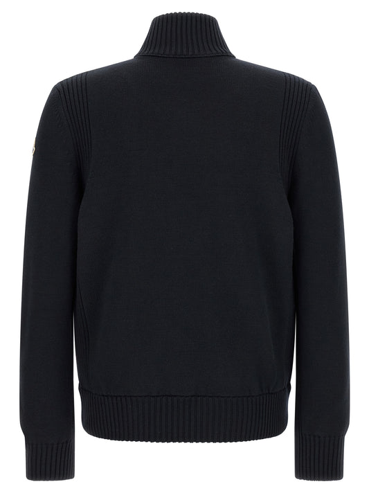 Moncler Blue Polyester Cardigan