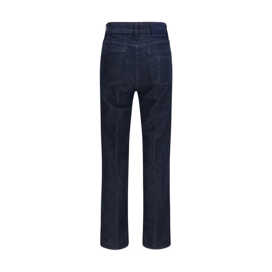 Jacob Cohen Blue Polyester Cropped Jeans