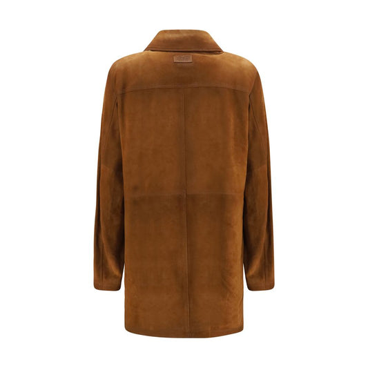 Valstar Brown Calf Leather Bos Taurus Full-Length Jacket