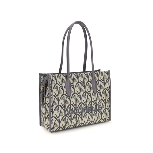 Coccinelle Gray Fabric Shoulder Bag