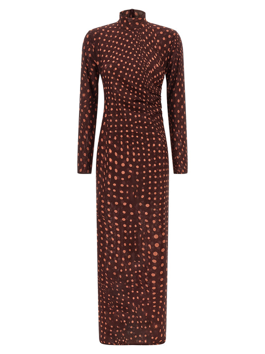 Stella McCartney Bordeaux Polyamide Long Dress