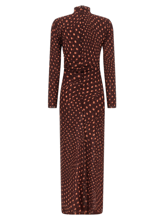 Stella McCartney Bordeaux Polyamide Long Dress