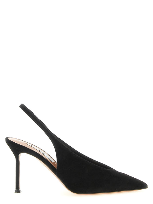 Aquazzura Black Calfskin High Heel Pumps