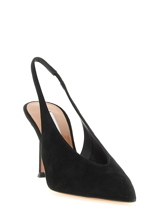 Aquazzura Black Calfskin High Heel Pumps