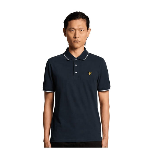 Lyle & Scott Blue Cotton Polo Shirt