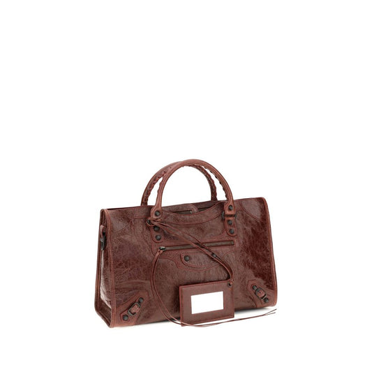 Balenciaga Bordeaux Lamb Ovis Aries Handbag