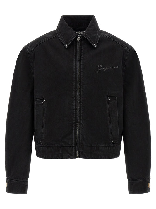 Jacquemus Black Cotton Denim Jacket