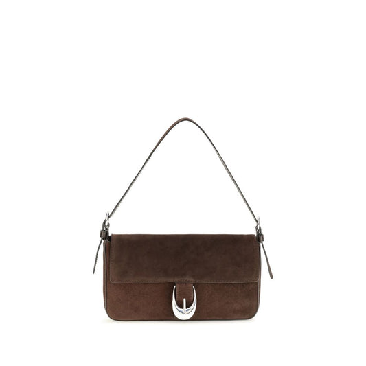 Staud Brown Calf Leather Bos Taurus Shoulder Bag