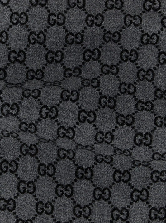 Gucci Gray Wool Scarf