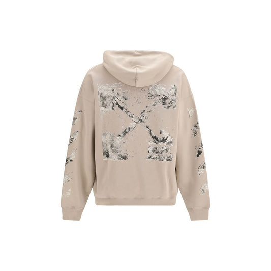 Off-White Beige Cotton Sweatshirt