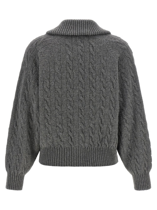 Polo Ralph Lauren Gray Wool Cardigan