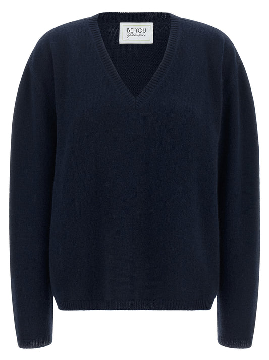 BE YOU Blue Cashmere Cardigan
