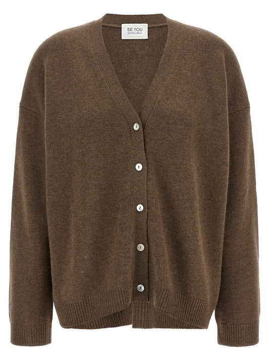 BE YOU Brown Cashmere Cardigan