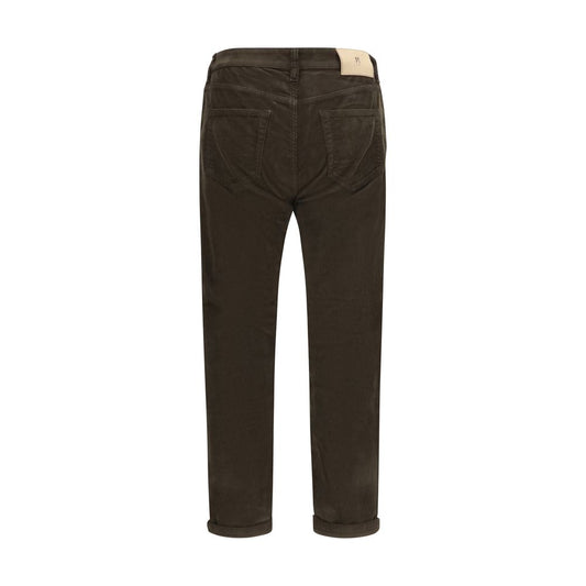 PT Torino Brown Cotton Casual Pants