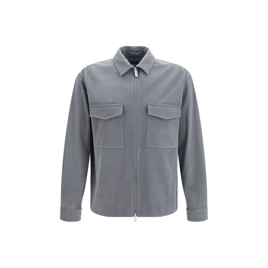 LAMINAR Gray Polyester Jacket