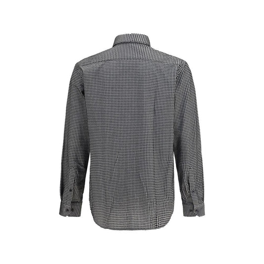 Giorgio Armani Gray Cotton Pattern Shirt