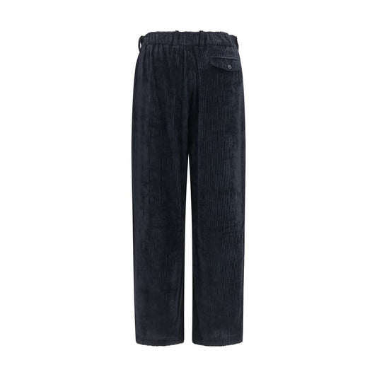 Giorgio Armani Black Viscose Casual Pants