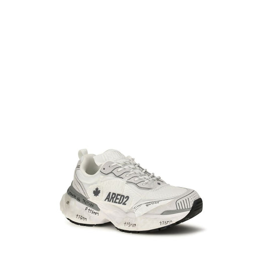 Dsquared² White Polyester Athletic Sneakers