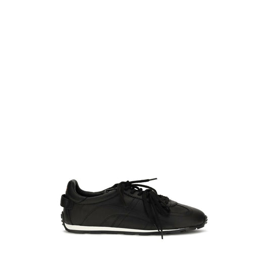 Dsquared² Black Calf Leather Bos Taurus Athletic Sneakers