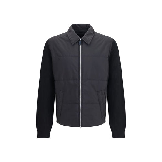Prada Black Wool Oves Aries Full-Length Jacket
