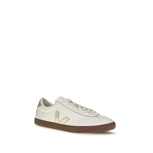 Veja White Calf Leather Bos Taurus Low Top Sneakers