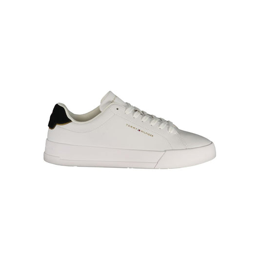 Tommy Hilfiger White Polyurethane Men's Sneaker