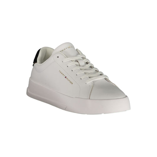 Tommy Hilfiger White Polyurethane Men's Sneaker