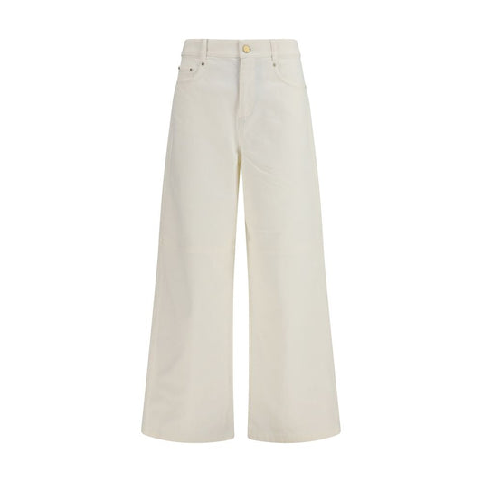 'S Max Mara White Cotton Casual Pants