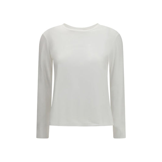'S Max Mara White Cotton Long Sleeve T-Shirt