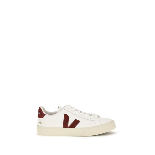 Veja White Calf Leather Bos Taurus Low Top Sneakers