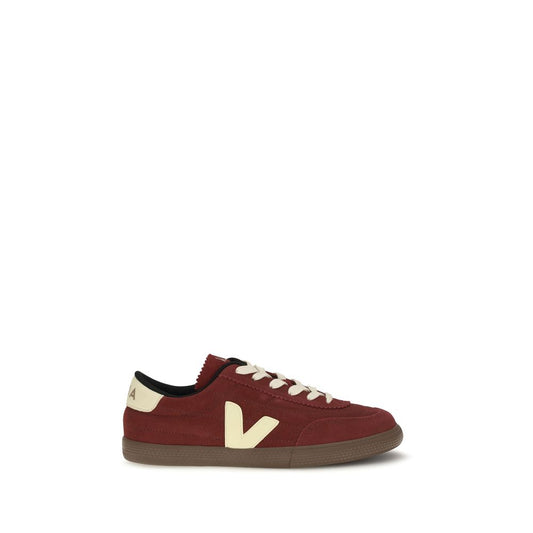 Veja Bordeaux Suede Leather Low Top Sneakers