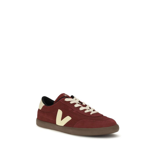 Veja Bordeaux Suede Leather Low Top Sneakers