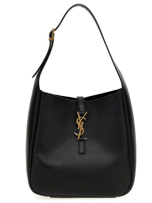 Saint Laurent Black Calfskin Shoulder Bag