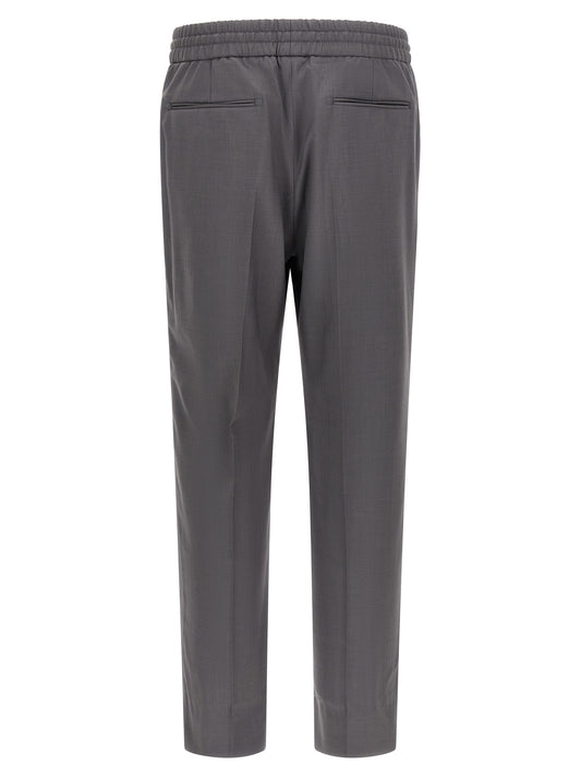 Brioni Gray Wool Casual Pants
